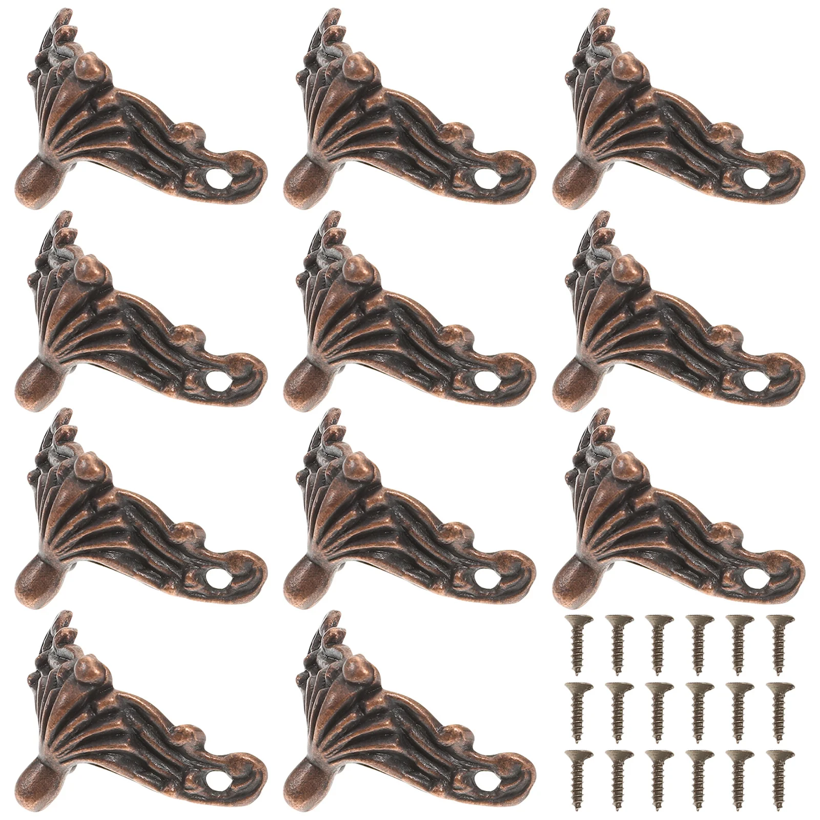 25 قطعة صندوق مجوهرات قدم حماة الزوايا صندوق خشبي مزخرف الساقين لتخزين علبة الهدايا الصدر اكسسوارات الأثاث #4