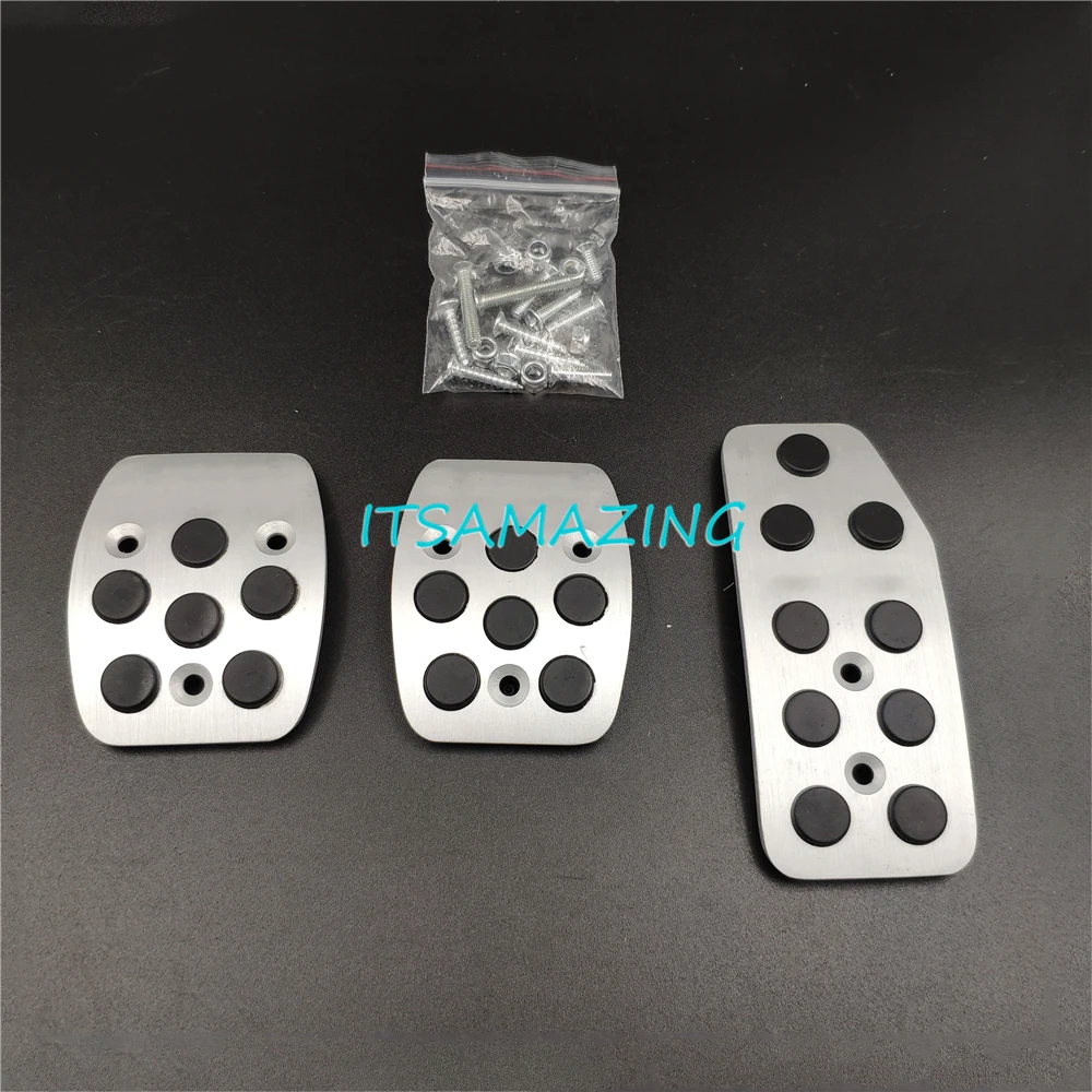 Car Aluminium Modified Pedal Kit For Daewoo Matiz AT/MT Accelerator Gas Brake Antiskid Metal Pad Cover,Decorative Accessories