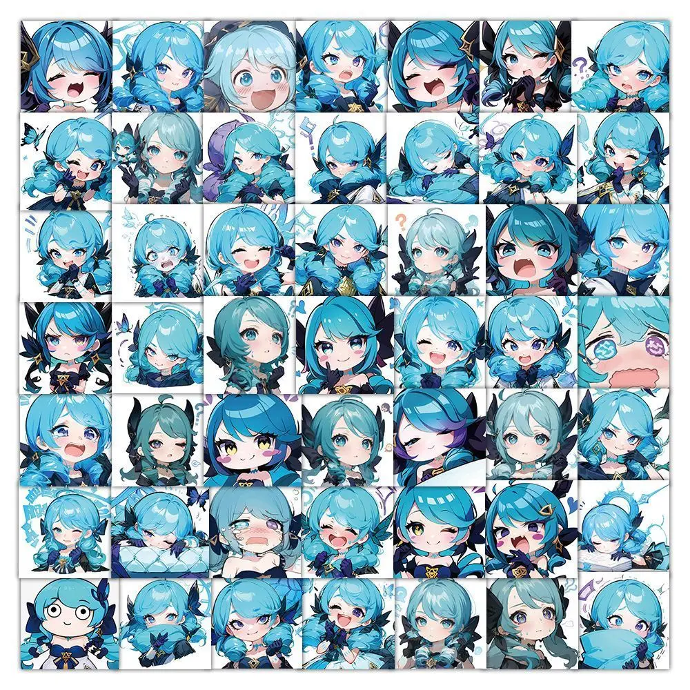 60 sheets LOL League of Legends Q-version characters sexy and cute Gwynn Wing En phone case, notebook ledger waterproof stickers