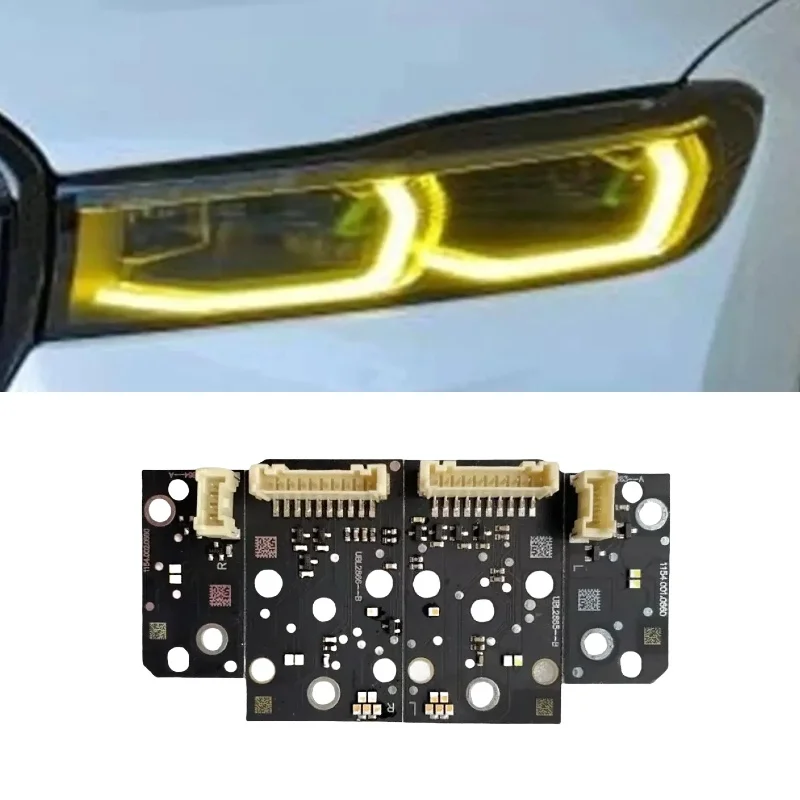 

Желтые светодиодные платы Angel Eye DRL для BMW G11 G12 LCI 730I 740i 750IX 730Li M750I 2020, светодиодные фары дневного света
