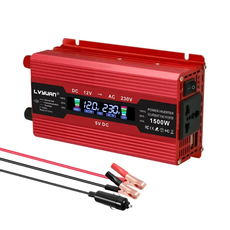 inverter 1500W 2000W 2600W dc to ac 12v 24v to 110v 220v factory supply modified sine wave inverter