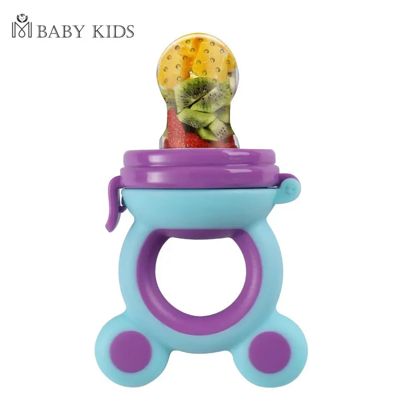 Baby Teether for Teeth Bebe Pacifier Fresh Food Feeder Babies accessories newborn Silicone Rice Cereal Fruit Bottle Squeeze