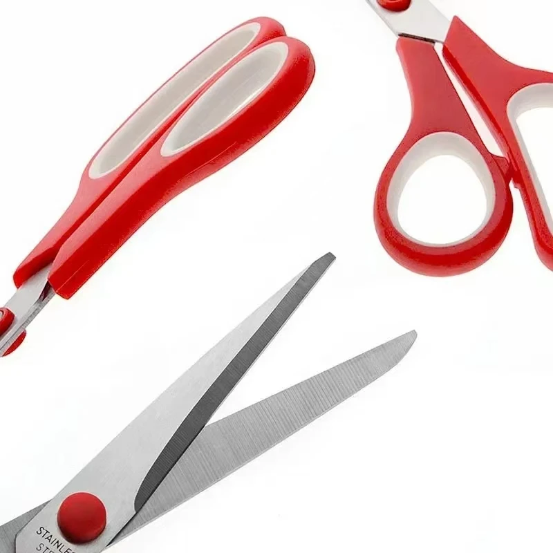 Tijeras de sastre de acero inoxidable, tijeras para costura de tela, corte de punto de cruz, herramienta de costura decorativa, suministros para manualidades de tela