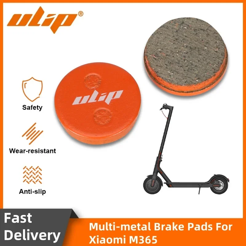 

Многометаллические тормозные колодки Ulip M365 для деталей скутера Xiaomi, дисковая тормозная колодка, полуметаллический тормоз, хороший нагрев, сильная износостойкость