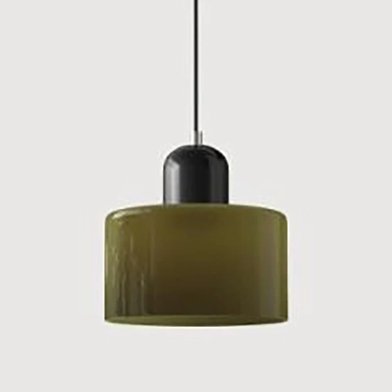 Scandinavische moderne glazen slaapkamer nachtkastje lange lijn kleine kroonluchter restaurant bar kroonluchter eenvoudige verlichting sfeerlamp E27
