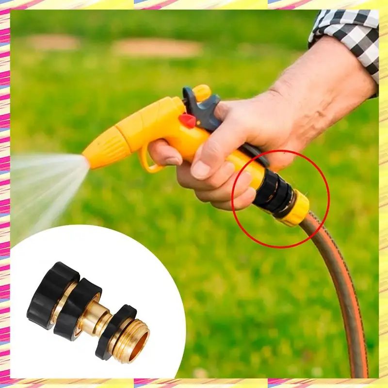 ABJJ 3/4 pouces tuyau d'arrosage connexion rapide mâle et femelle connecteur de tuyau à dégagement rapide d'eau, 6 jeux