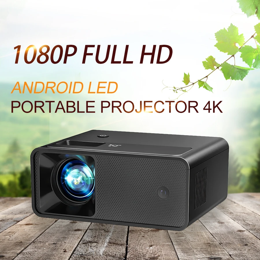 

JETALON Portable Projector 4K 1920x1080P Android LED Video Home Theater Cinema Phone mini Proyector Movie for Outdoor Cinema