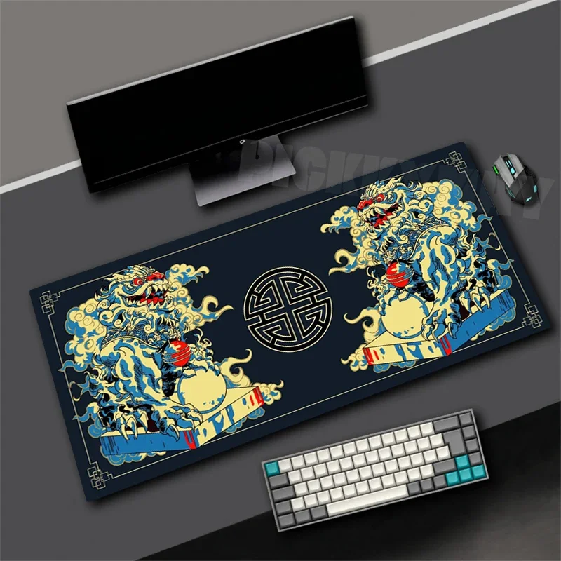 Oni Style Mouse Pad XXL Rubber Oni Large Mousepad Gamer Non-Slip Art Desk Mat Computer Laptop Pads 90x40cm Keyboard Mats