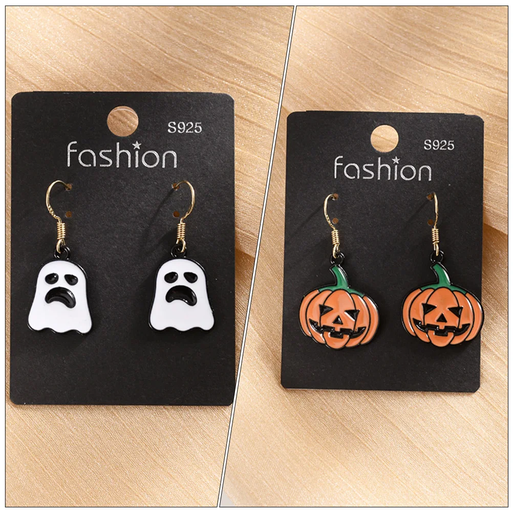 

20 PCS Pumpkin Earrings Pendant Necklace DIY Bracelet Halloween Jewelry Making Accessory Charm