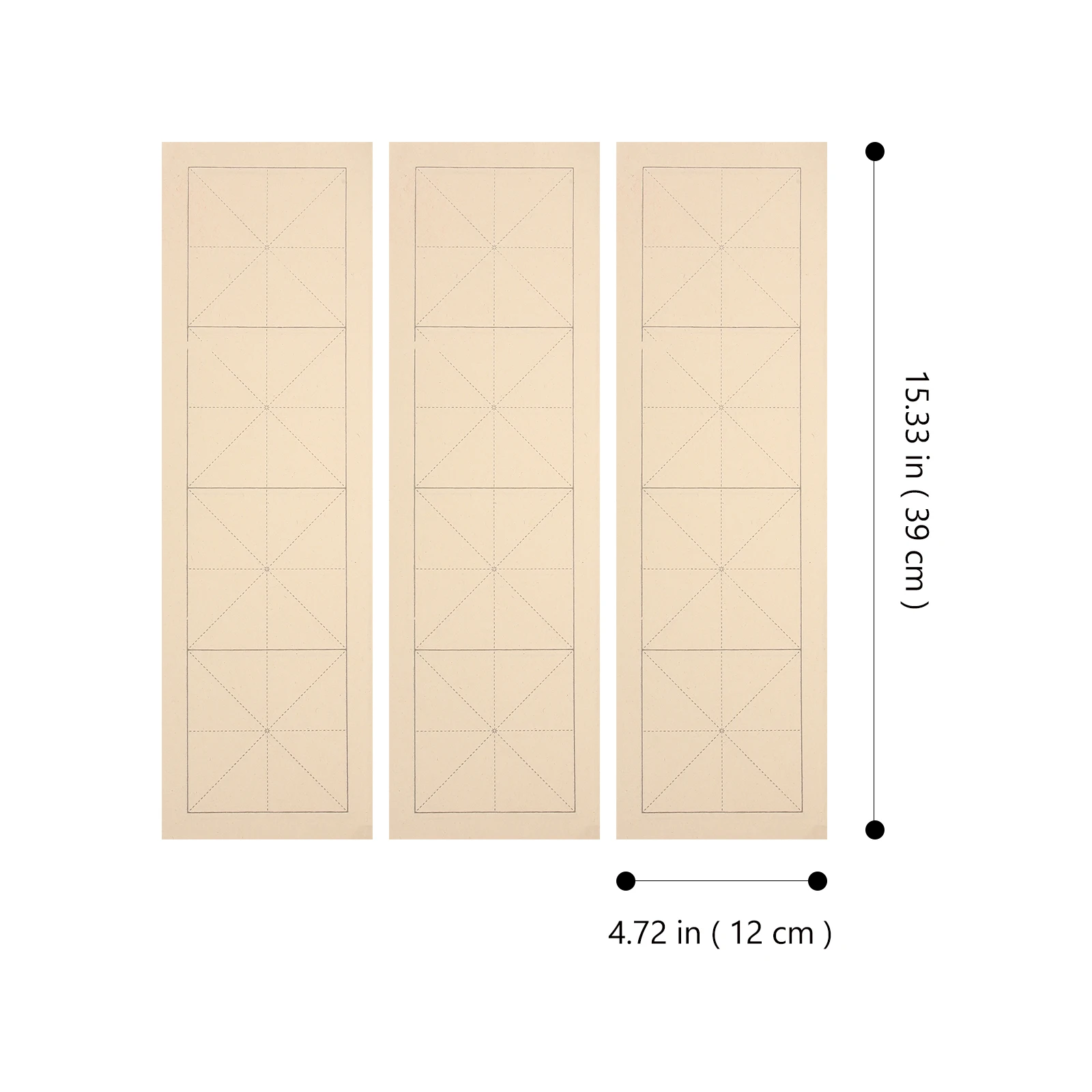 200 Sheets Grid Rice Paper Calligraphy for Writing Chinese Xuan Caligraphy Practice Beginners