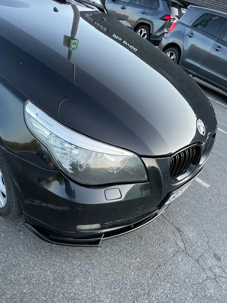 Splitter przedniego zderzaka do BMW serii 5 E60 E61 Standard 2008-2010, przedni spoiler, dyfuzor, modyfikacja, osłona zewnętrzna, listwa ozdobna — 2