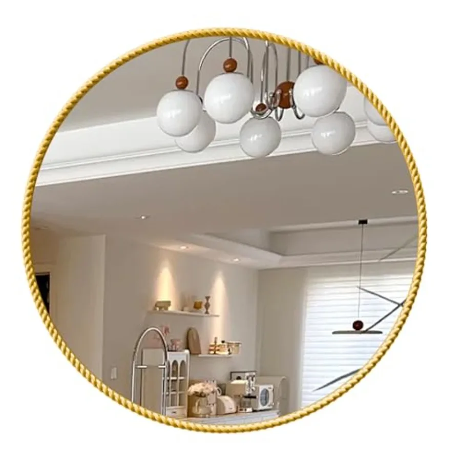 

Round Bathroom Mirrors, 20 inch Circle Wall Mounted Hanging Mirror for Entryway, Living Room, Hallway, Bathroom, Bedroom
