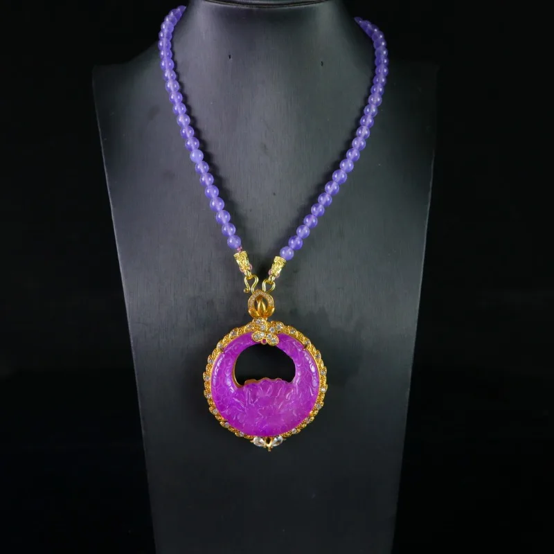 

Natural Classic Fashion Exquisite Purple Women's Pendant Necklace Jewelry