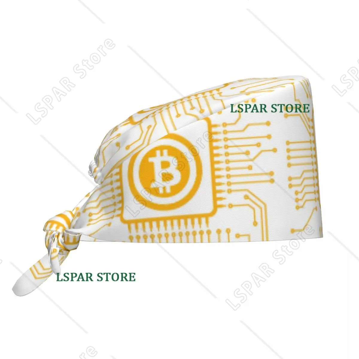 Bitcoin CPU Miner Scrub Hat Surgical Scrub Caps Unisex Nurse Medical Cap BTC Blockchain Work Scrubs Hat for Medical Surgical