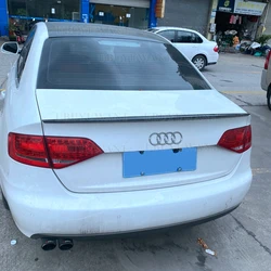 Voor Audi A4 B8 B8.5 Spoiler 2009-2016 Abs Plastic Ongeverfde Kleur Achterspoiler Kofferbak Lip Boot Cover Auto Styling