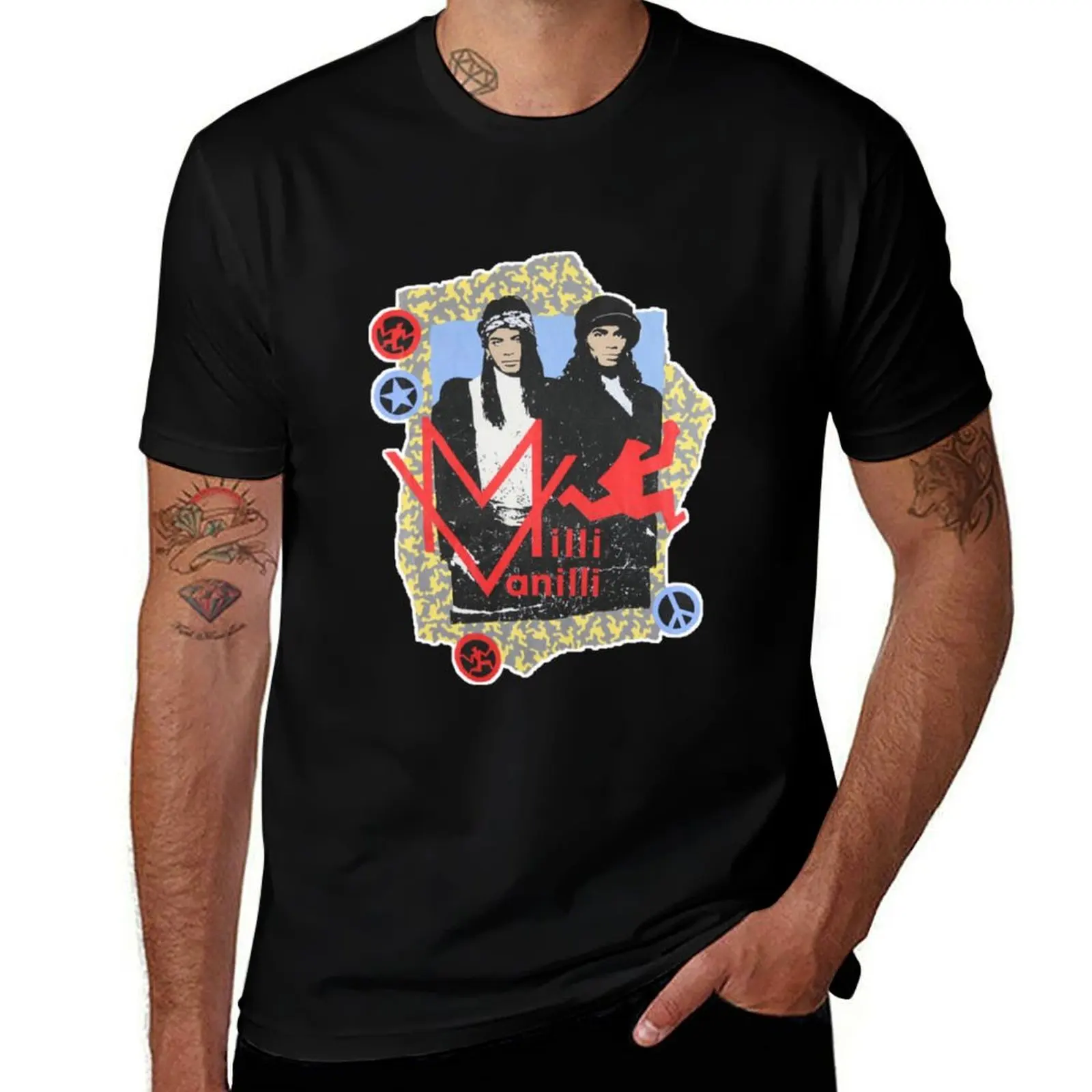 

Milli Vanilli T-Shirt Blouse summer tops vintage t shirts plain t shirts men