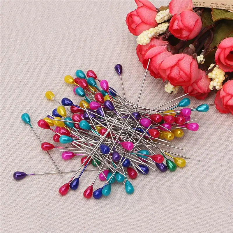 77JB para perlas extralargas para cabeza, alfileres confección, ramillete boda, floristas, costura D