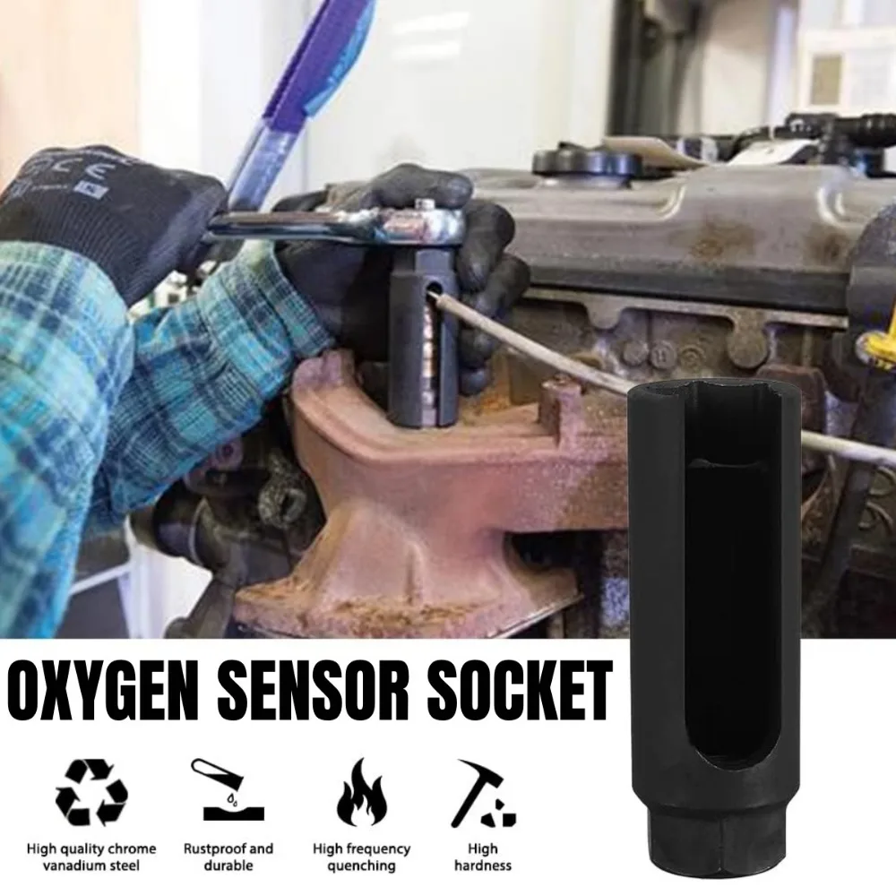 22mm Oxygen Sensor Socket Car Front Oxygen Sensor Narrow/wide Mouth Disassembly Tool Suitable for 1/2 \