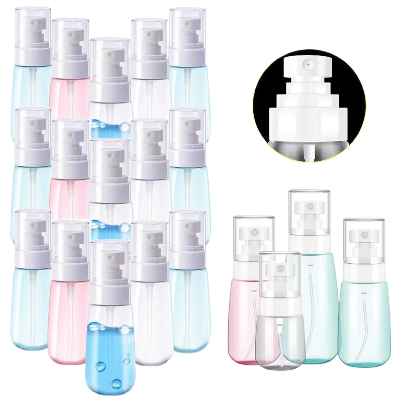 

30PCS 30/60/100ml Portable Empty Fine Mist Spray Bottle Refillable Travel Cosmetic Containers for Perfume Skincare Makeup Lotion