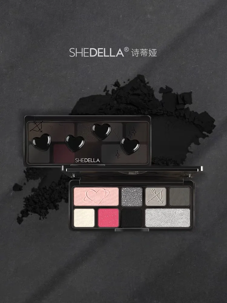 SHEDELLA-Ombre à barrage d'amour en résine, poudre noire, maquillage tronqué CP, 8 couleurs