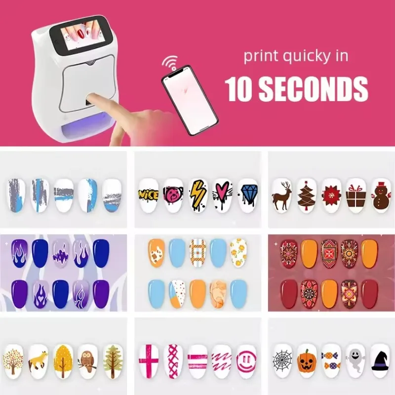 Drukarka do paznokci STLFNail, DIY, drukowanie wzorów, WIFI, automatyczna, trójwymiarowe wzory, maszyna do drukowania na paznokciach do użytku w salonie.