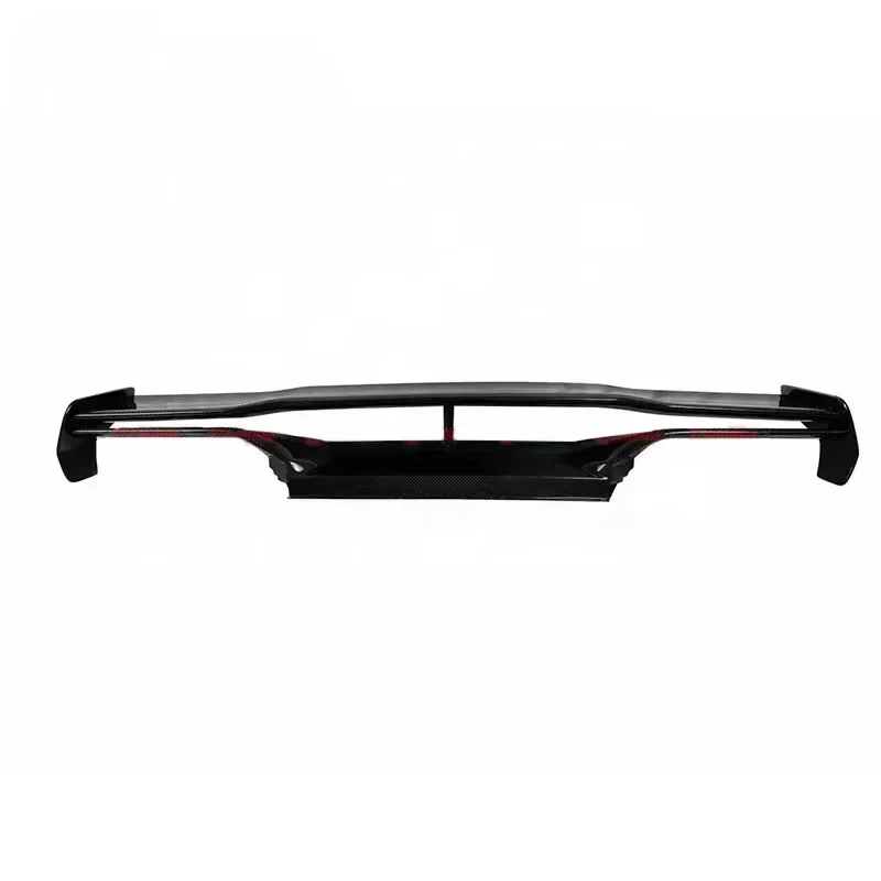 High-Quality Black Carbon Fiber Racing Rear Trunk Spoiler Wing Auto Modified Parts Model XD-0804, Complete with Packaging