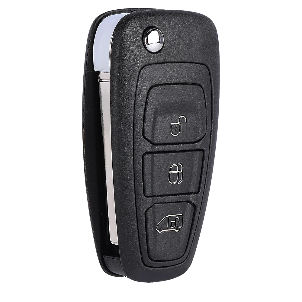 KEYECU Remote Key Shell Case Fob for Ford C-Max S-Max Focus Ranger Galaxy Mondeo Transit Tourneo Custom PX1 for Mazda BT50 HU101