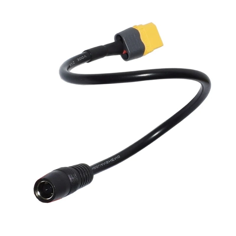 XT60 to DC7.9 มม. x 0.9 มม., 14AWG 8 มม. ทองแดงลวดสำหรับเครื่องกำเนิดไฟฟ้าพลังงานแสงอาทิตย์และแผง