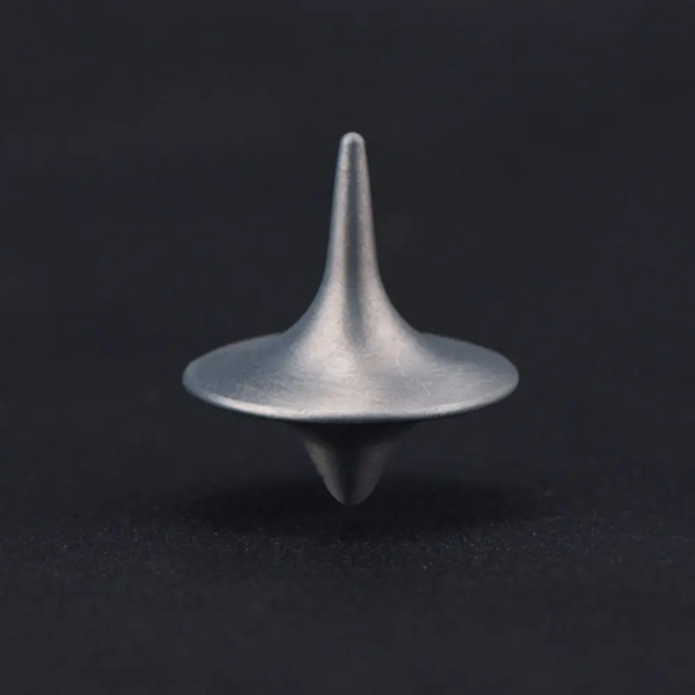 

1PC Perfact Fun Beauty Toys with Metal Mini Stainless Hot Exquisite Zinc Children Perfect Print Silver Spinning Alloy Top