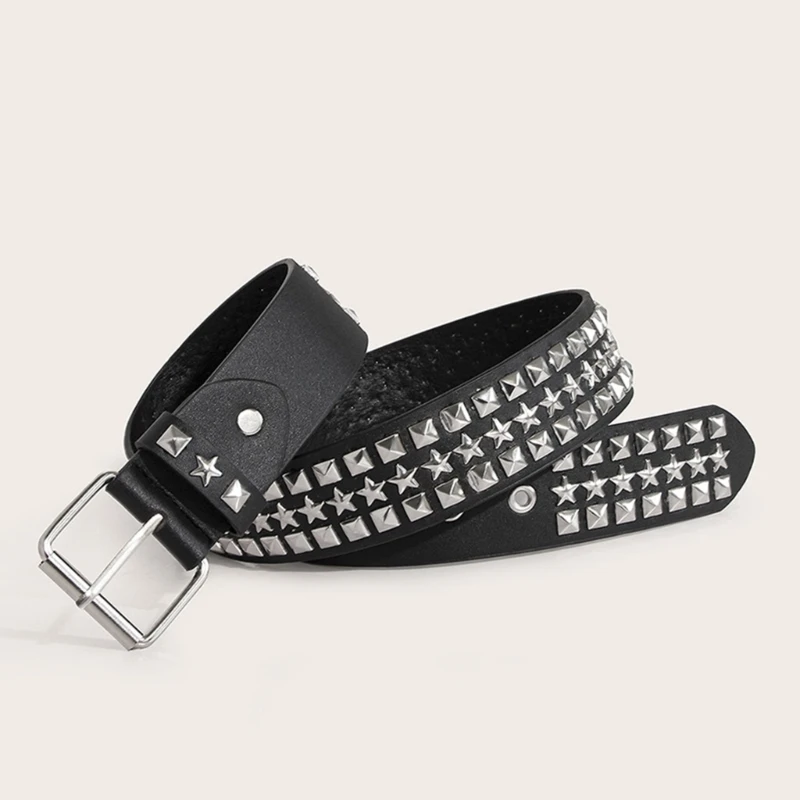 Fashion Hot Girls Studded Decors Waist Belt Multi-type Belt All-Match Coat Dress Ladies Adjustable Pin Buckle Waistband