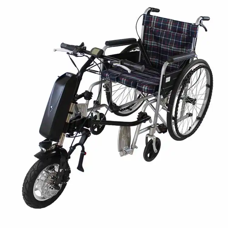 

12in electric handcycle wheelchair 350w36v wheelchair accessories with 36v13ah lithium battery for disabled