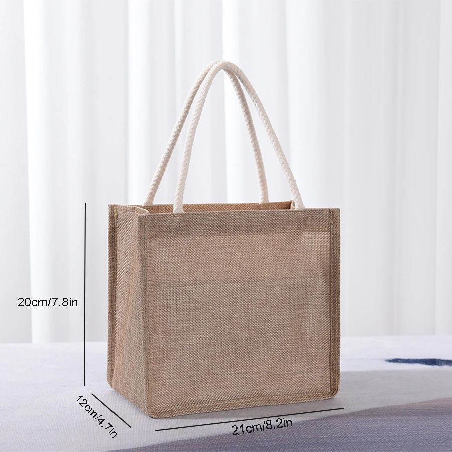 Cotton tote bag, large capacity linen gift bag, shopping bag