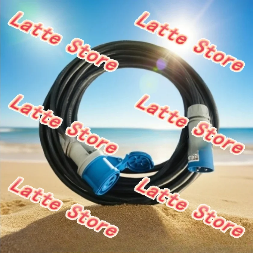 5m 10m RV External Power Cord 16A 230V CEE Plug Caravan Yacht Camping Extension Cable Outdoor Customizable
