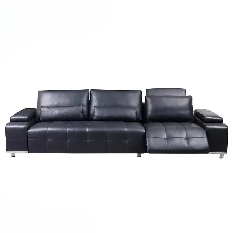 Modern Home Furniture Leather Combination Sofa Set with Storage Objects