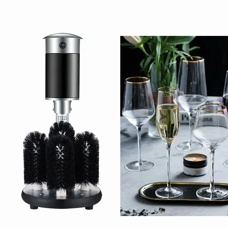 

Электрическая коммерческая 5-головочная полировальная машина, чайная чашка, сушилка для стекла в отеле, полировщик, полировка и стиральная машина для бокалов для вина