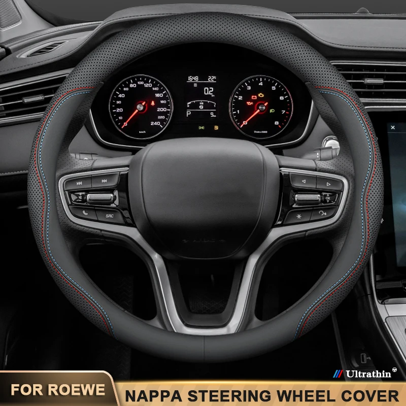 

Ultra-Thin Leather Car Steering Wheel Cover For Roewe Clever I6 I5 EI5 RX3 RX5 RX8 D6 D7 ERX5 360 950 E950 RER6 Auto Accessories