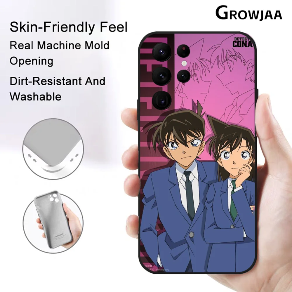 นักสืบ C-Conan เคสโทรศัพท์สำหรับซัมซุงกาแล็คซี่ S24 S23 S22พิเศษ S21 S20ซิลิโคนปกป้อง5G เคสป้องกันการตก