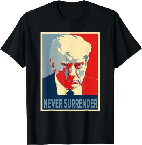 Donald Trump Never Surrender Vintage USA Flag Unisex T-Shirt