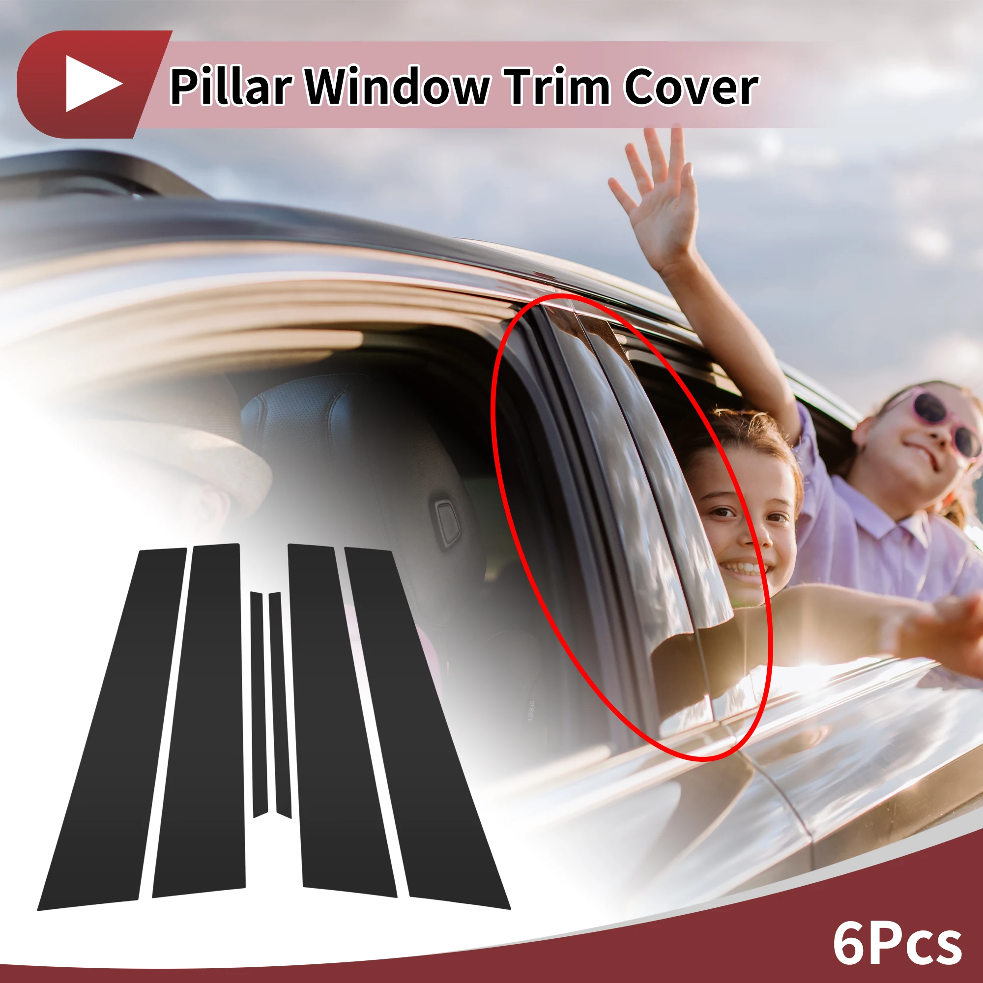 

UXCELL Накладка на дверную стойку для Toyota Crown 2015-2018 гг., черная передняя задняя левая правая