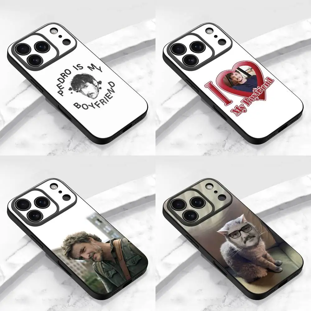 

Actor P-Pedro Pascal Phone Case For iPhone 15,16,12,14,13,11,17,Pro,Max,Plus,E,Air,Mini Black Cover
