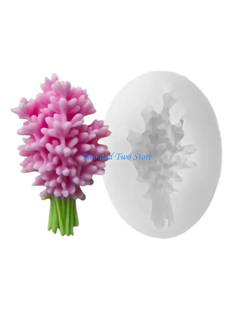 

HX6F Easy to Use Silicone Hanging Ornament Mold for Making Lavender Scented Pendants