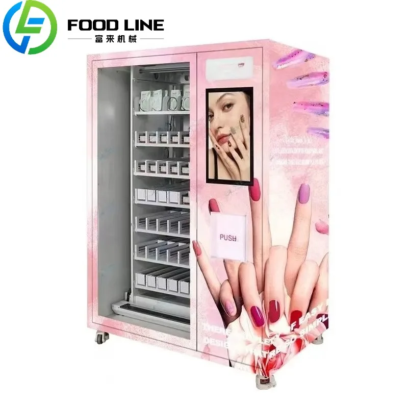Automatic Cosmetics Vending Machine Interactive LED Display Self Service Makeup Dispenser for Beauty Products Customized
