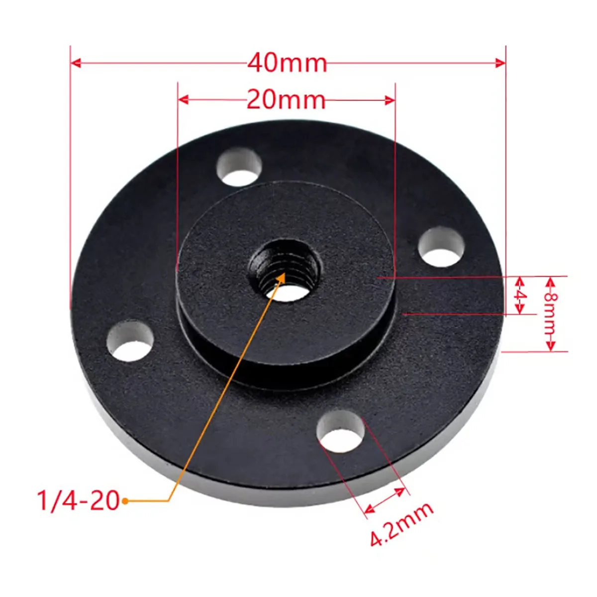 Metal 3/8 1/4 Inch Threaded Nut Tripod Bracket for DSLR Digital Camera Flash Photography Accessories