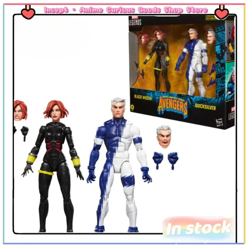 

In Stock Hasbro Marvel X-Men Avengers Quicksilver Black Widow Set Toy Deluxe Set Fan Favorite Collectible Gift