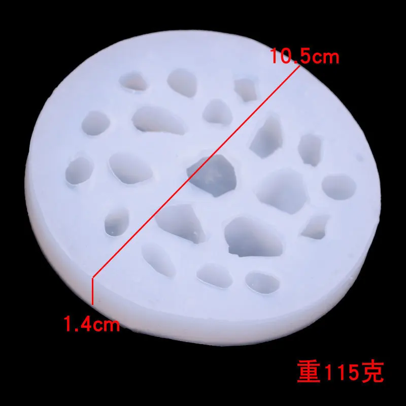 Small Stones Silica Gel Mould Cake Decoration Sugared Chocolate Manual Diy Material Pebbles Glue Drops Mold Resin Molds 15-1076