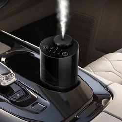 Car Waterless Essential Oil Diffuser Battery Operated Cordless Aromatherapy Diffuser With Timing 3 Mist Levels Car Diffuser