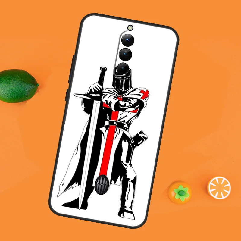Christian Templar Knights Case For ZTE Nubia Red Magic 10 Air 6S 7S 6 7 Pro RedMagic 11 10 9 8 8S 9S 10S Pro Plus Cover - view 3