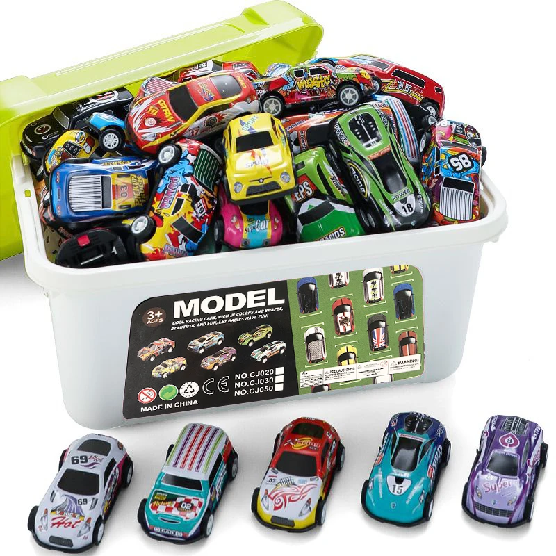 Legering Diecast Auto Speelgoed Mini Auto Model Speelgoed Set voor Jongens Glijdende Inertie Trek Voertuig Speelgoed Verjaardagscadeaus voor Kinderen Peuters