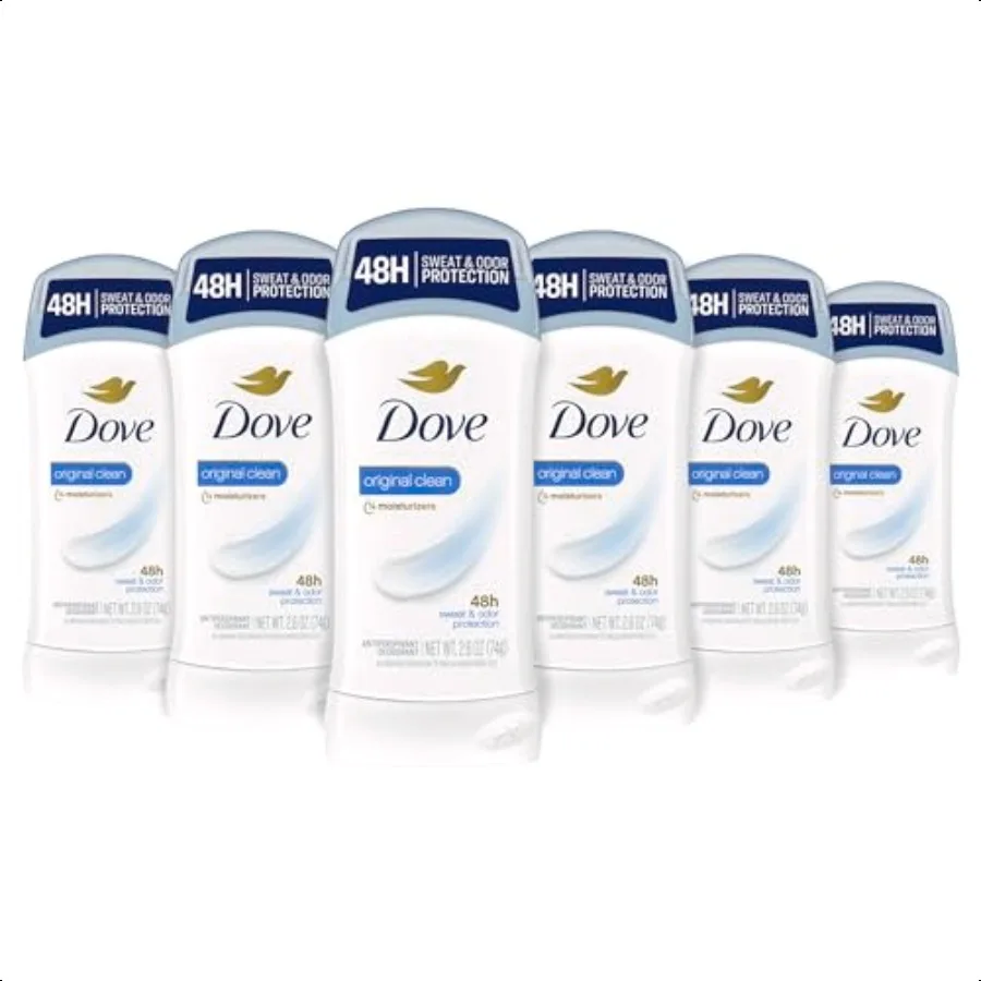 Dove Invisible Solid Antiperspirant Deodorant Stick for Women Original Clean For All Day Underarm Sweat and Odor Protection 2.6