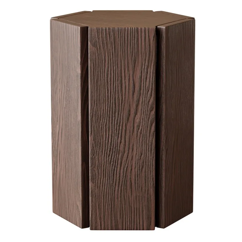 Order Style Stackable Solid Wood Stool, Thickened Wooden Bench, Comfortable Tall Seat for Living Room